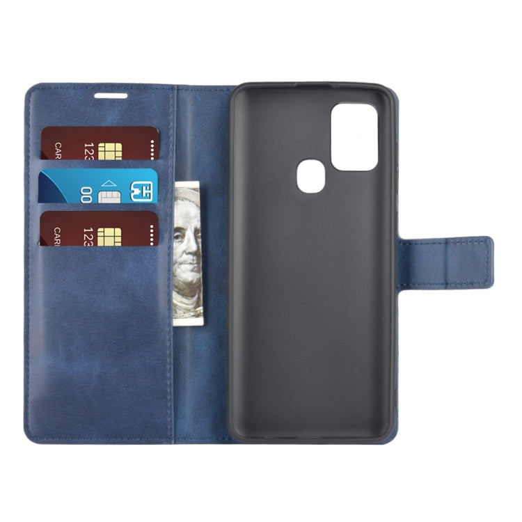For Samsung Galaxy A21S Retro Calf Pattern Buckle Horizontal Flip Leather Case with Holder & Card Slots & Wallet