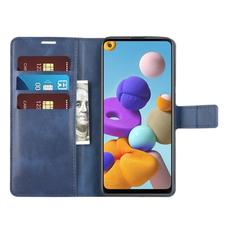 For Samsung Galaxy A21S Retro Calf Pattern Buckle Horizontal Flip Leather Case with Holder & Card Slots & Wallet