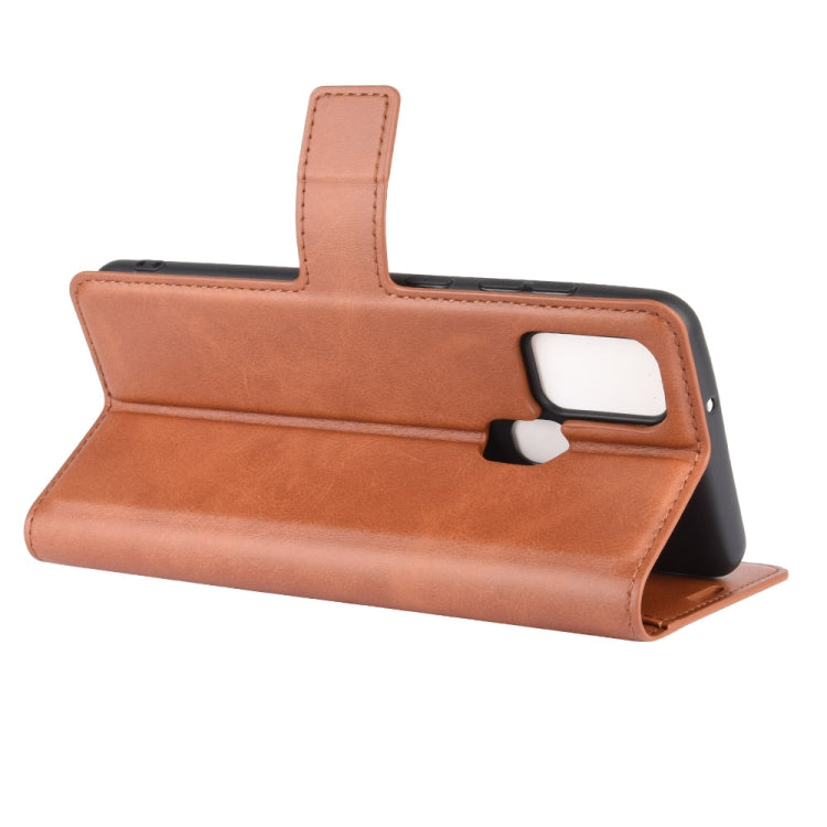 For Samsung Galaxy A21S Retro Calf Pattern Buckle Horizontal Flip Leather Case with Holder & Card Slots & Wallet