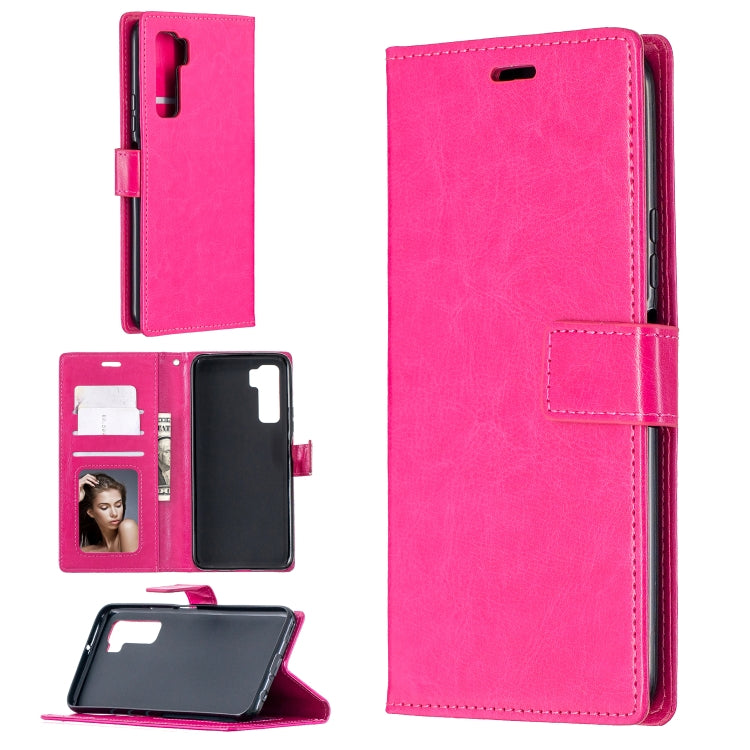 For Huawei P40 Lite 5G Crazy Horse Texture Horizontal Flip Leather Case with Holder & Card Slots & Wallet & Photo Frame