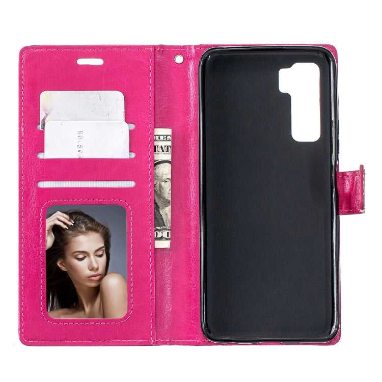 For Huawei P40 Lite 5G Crazy Horse Texture Horizontal Flip Leather Case with Holder & Card Slots & Wallet & Photo Frame