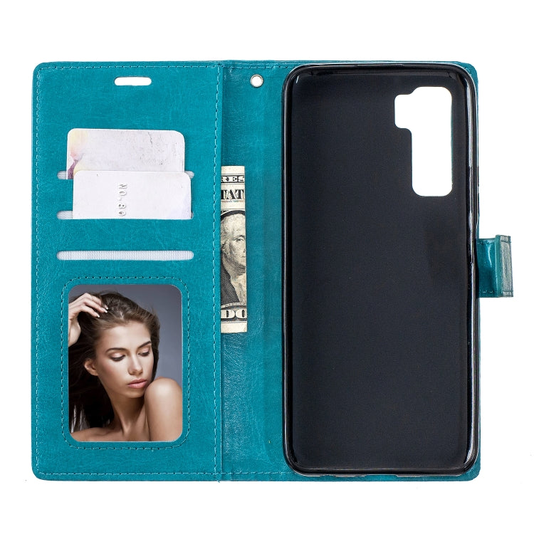 For Huawei P40 Lite 5G Crazy Horse Texture Horizontal Flip Leather Case with Holder & Card Slots & Wallet & Photo Frame