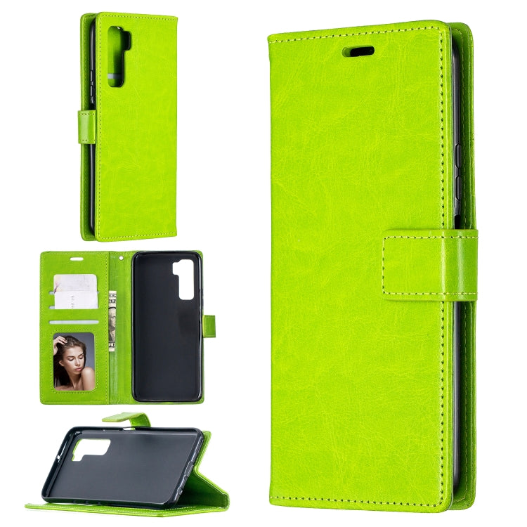 For Huawei P40 Lite 5G Crazy Horse Texture Horizontal Flip Leather Case with Holder & Card Slots & Wallet & Photo Frame