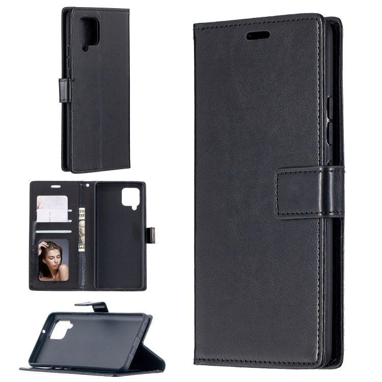 For Samsung Galaxy A42 5G Crazy Horse Texture Horizontal Flip Leather Case with Holder & Card Slots & Wallet & Photo Frame