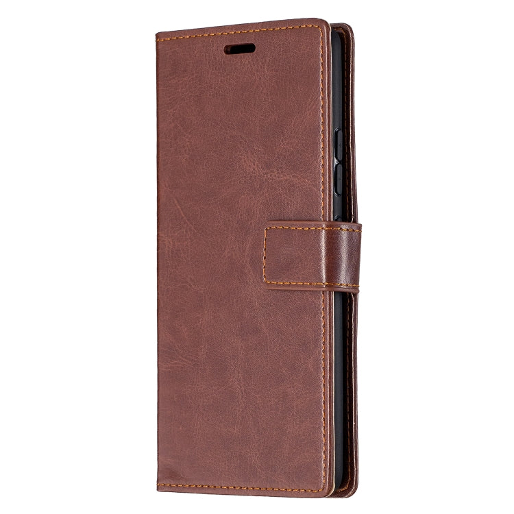 For Samsung Galaxy A42 5G Crazy Horse Texture Horizontal Flip Leather Case with Holder & Card Slots & Wallet & Photo Frame