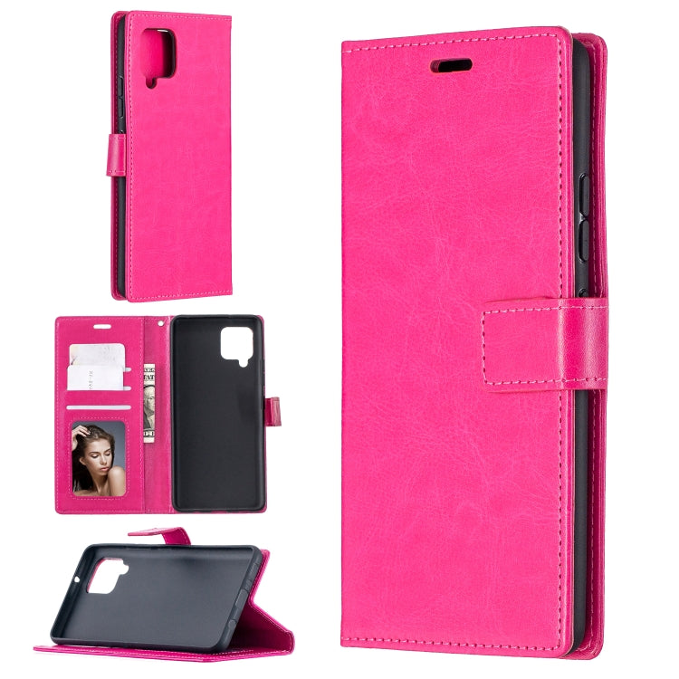 For Samsung Galaxy A42 5G Crazy Horse Texture Horizontal Flip Leather Case with Holder & Card Slots & Wallet & Photo Frame