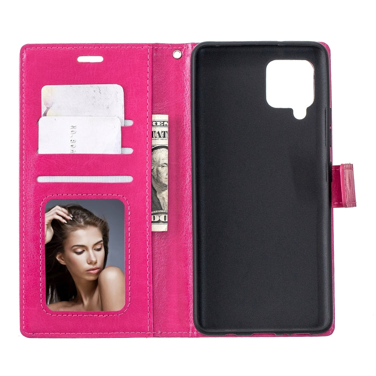 For Samsung Galaxy A42 5G Crazy Horse Texture Horizontal Flip Leather Case with Holder & Card Slots & Wallet & Photo Frame