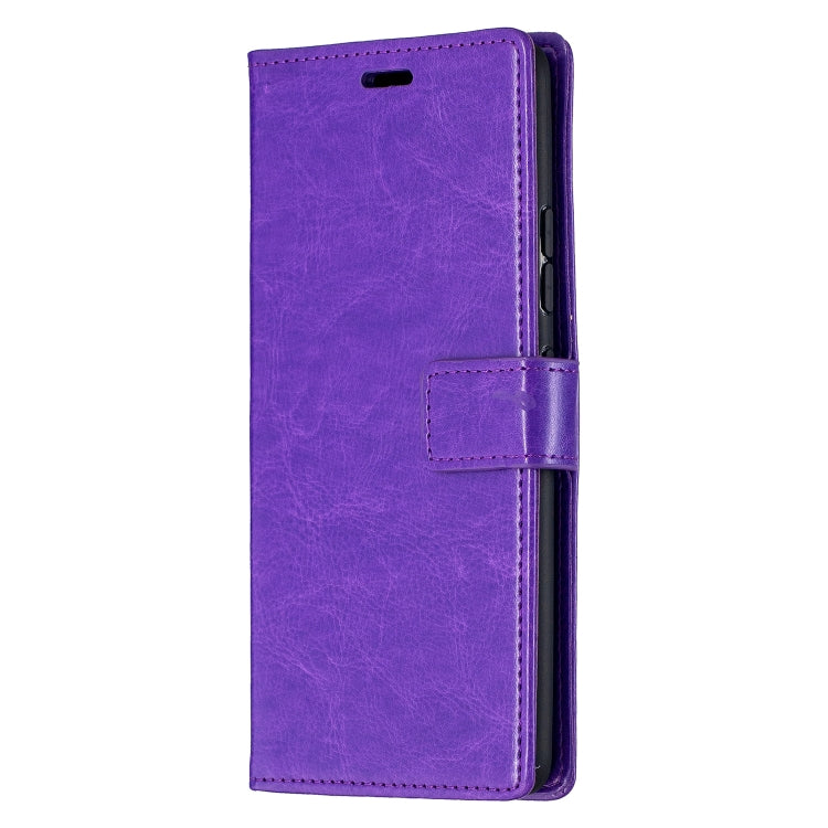 For Samsung Galaxy A42 5G Crazy Horse Texture Horizontal Flip Leather Case with Holder & Card Slots & Wallet & Photo Frame