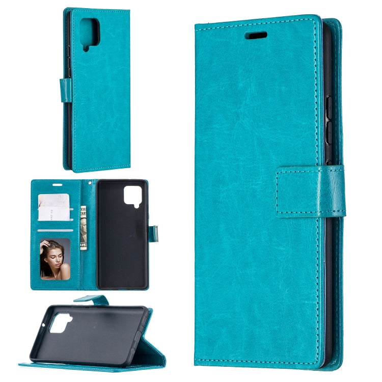 For Samsung Galaxy A42 5G Crazy Horse Texture Horizontal Flip Leather Case with Holder & Card Slots & Wallet & Photo Frame