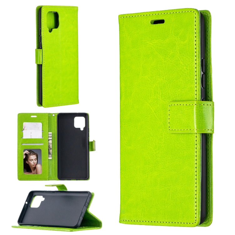 For Samsung Galaxy A42 5G Crazy Horse Texture Horizontal Flip Leather Case with Holder & Card Slots & Wallet & Photo Frame