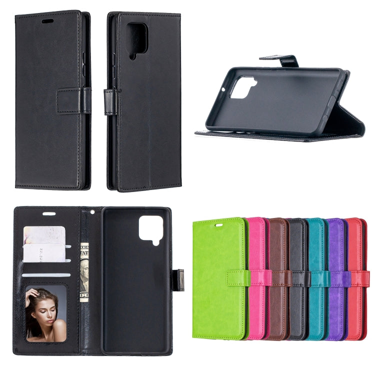 For Samsung Galaxy A42 5G Crazy Horse Texture Horizontal Flip Leather Case with Holder & Card Slots & Wallet & Photo Frame