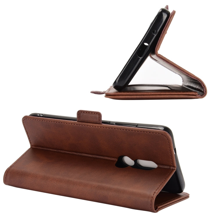 For Nokia C3 Dual-side Magnetic Buckle Horizontal Flip Leather Case with Holder & Card Slots & Wallet