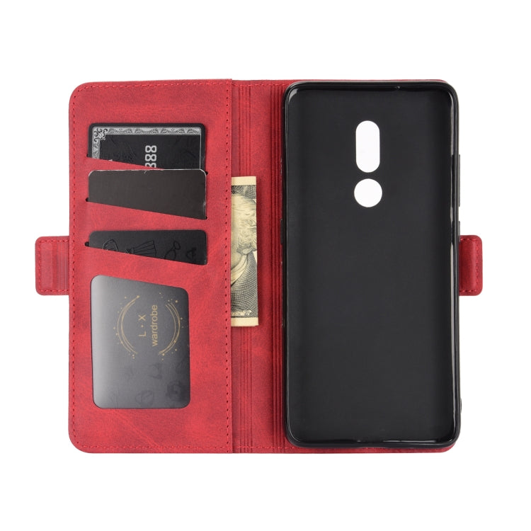 For Nokia C3 Dual-side Magnetic Buckle Horizontal Flip Leather Case with Holder & Card Slots & Wallet