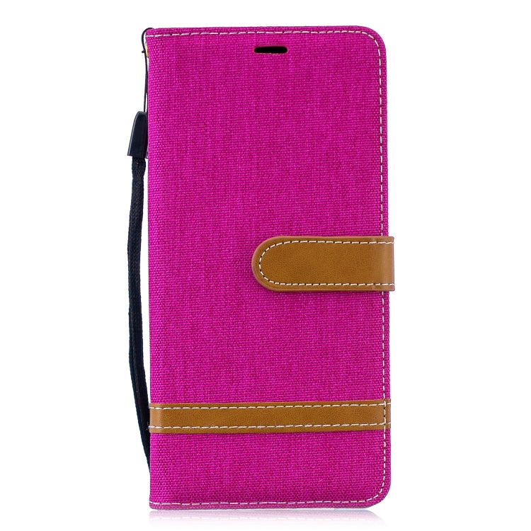 Color Matching Denim Texture Leather Case for Huawei P30 Pro, with Holder & Card Slots & Wallet & Lanyard