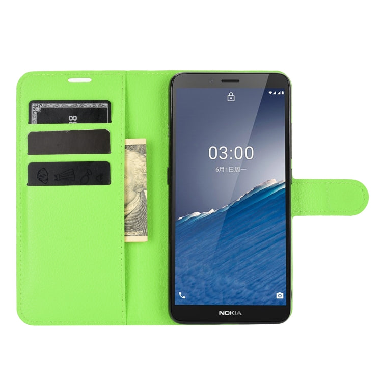 For Nokia C3 Litchi Texture Horizontal Flip Leather Case with Holder & Card Slots & Wallet