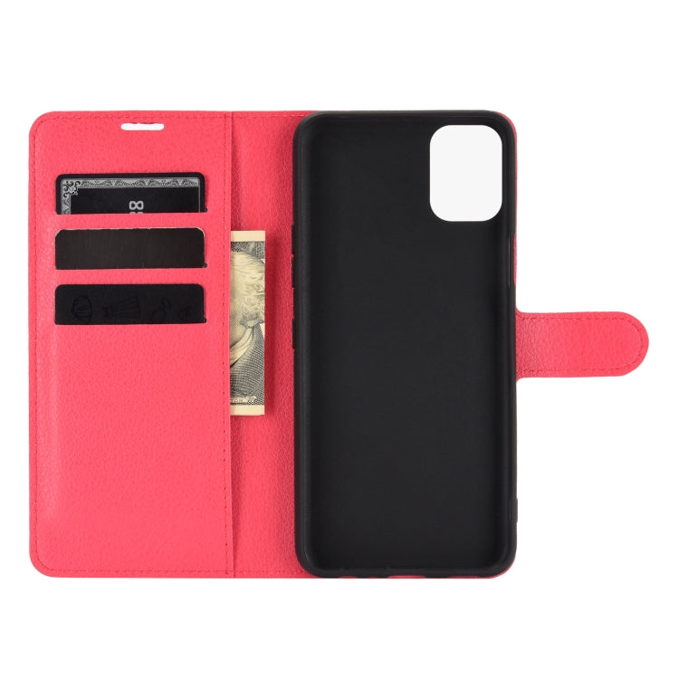 For LG K42 Litchi Texture Horizontal Flip Protective Case with Holder & Card Slots & Wallet