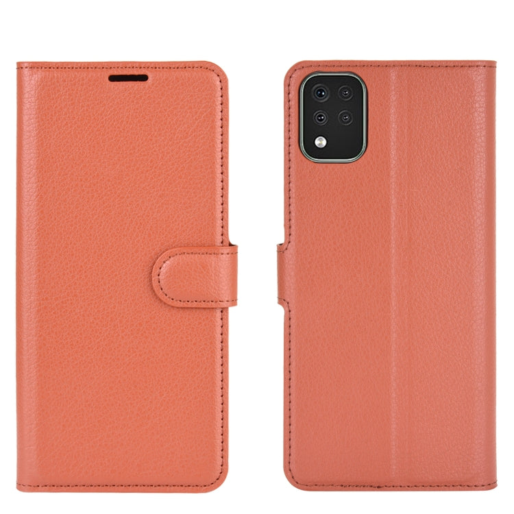 For LG K42 Litchi Texture Horizontal Flip Protective Case with Holder & Card Slots & Wallet