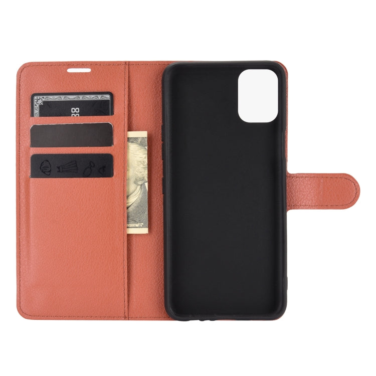 For LG K42 Litchi Texture Horizontal Flip Protective Case with Holder & Card Slots & Wallet