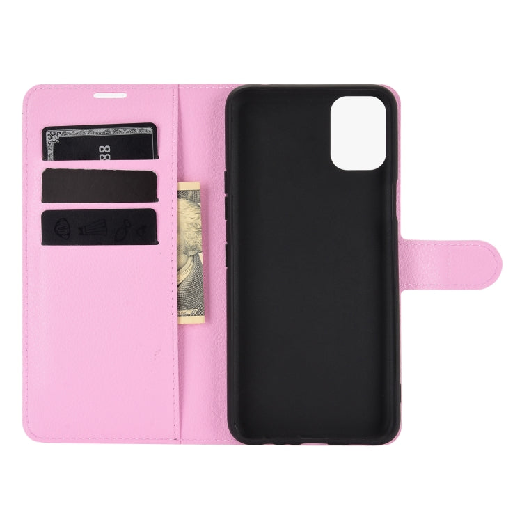 For LG K42 Litchi Texture Horizontal Flip Protective Case with Holder & Card Slots & Wallet