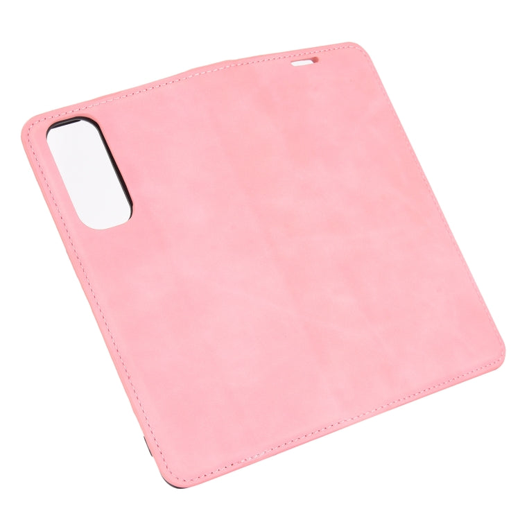 For OPPO Reno4 Pro 4G Retro-skin Business Magnetic Suction Leather Case with Holder & Card Slots & Wallet