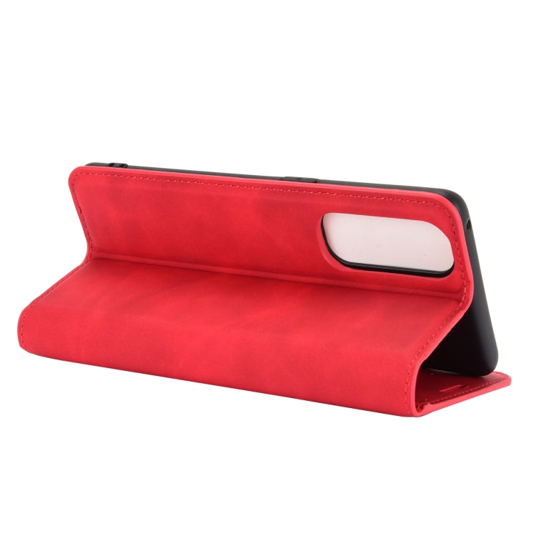 For OPPO Reno4 Pro 4G Retro-skin Business Magnetic Suction Leather Case with Holder & Card Slots & Wallet