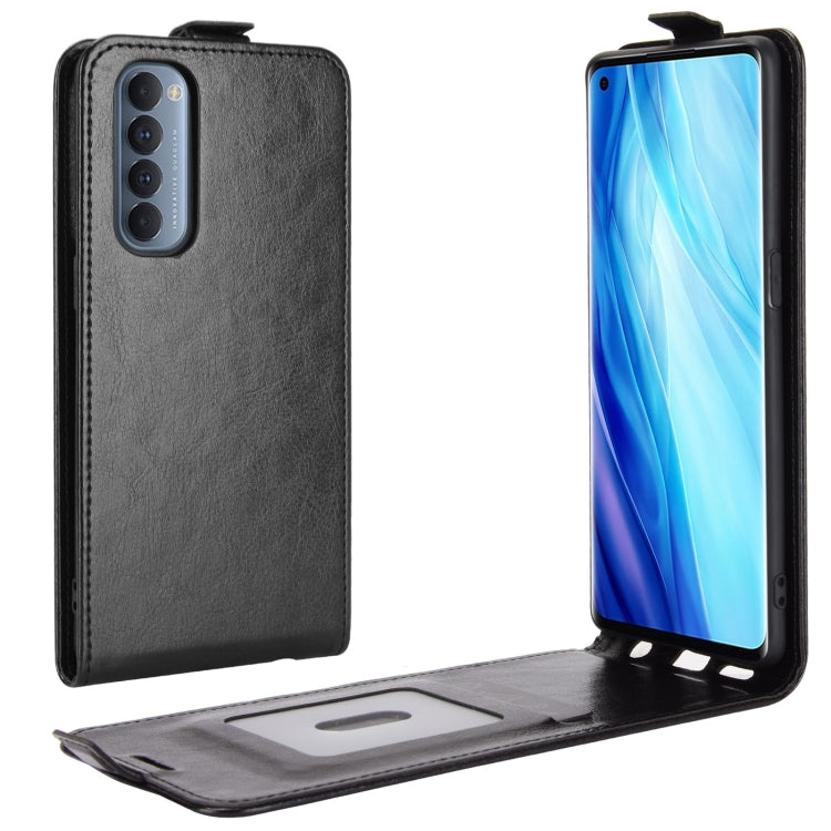 For OPPO Reno4 Pro 4G R64 Texture Single Vertical Flip Leather Protective Case with Card Slots & Photo Frame