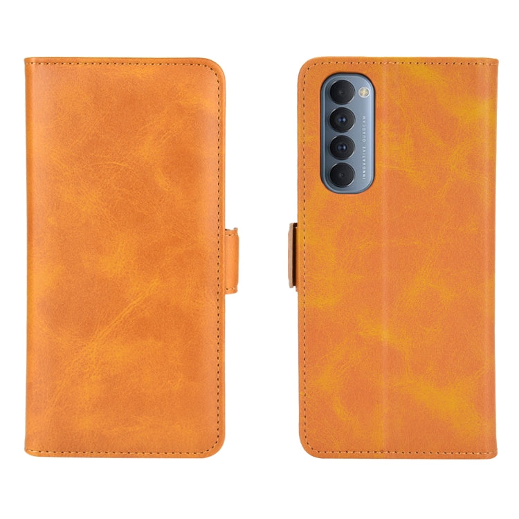 For OPPO Reno4 Pro 4G Dual-side Magnetic Buckle Horizontal Flip Leather Case with Holder & Card Slots & Wallet