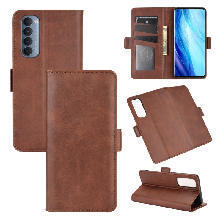 For OPPO Reno4 Pro 4G Dual-side Magnetic Buckle Horizontal Flip Leather Case with Holder & Card Slots & Wallet