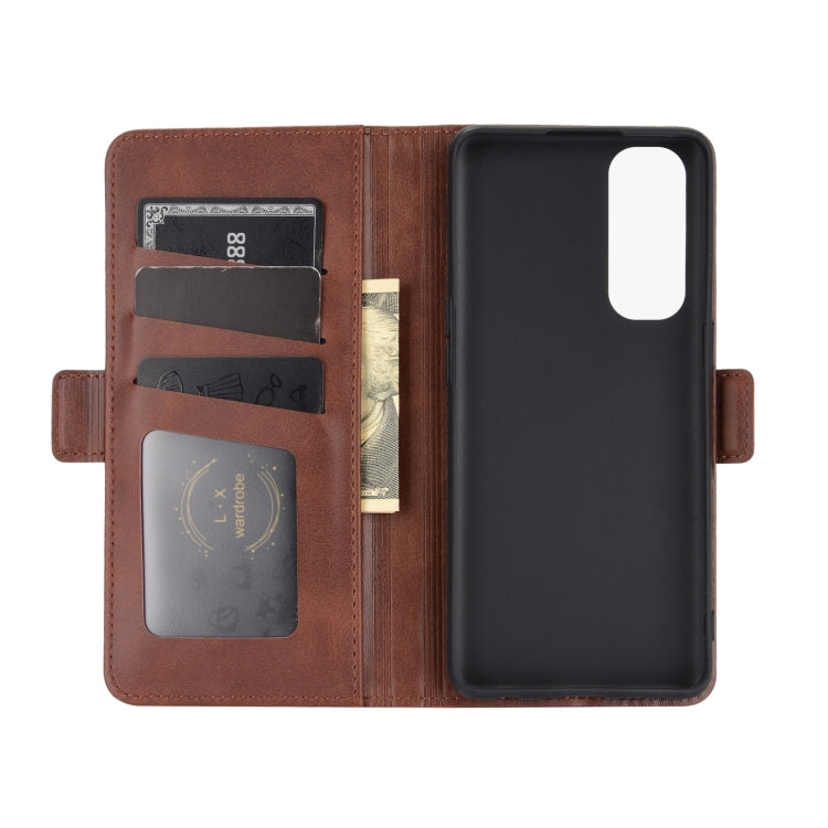 For OPPO Reno4 Pro 4G Dual-side Magnetic Buckle Horizontal Flip Leather Case with Holder & Card Slots & Wallet