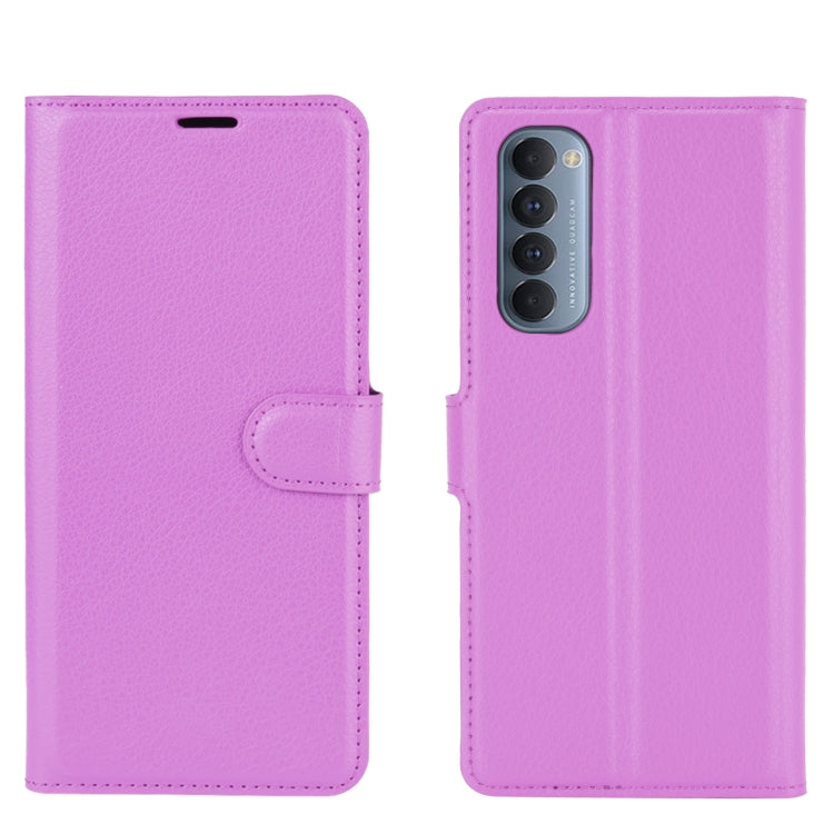 For OPPO Reno4 Pro 4G Litchi Texture Horizontal Flip Protective Case with Holder & Card Slots & Wallet