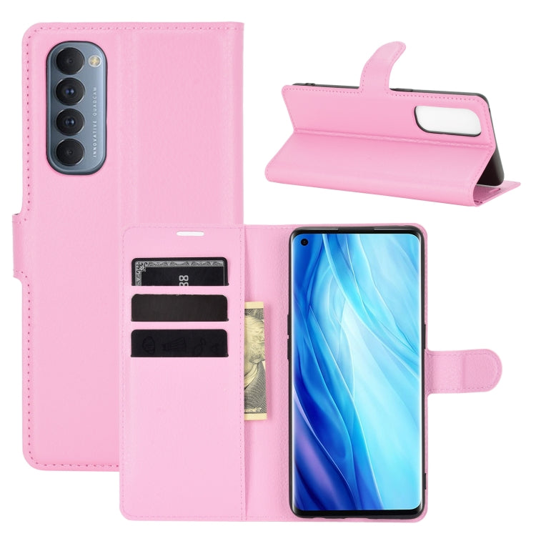 For OPPO Reno4 Pro 4G Litchi Texture Horizontal Flip Protective Case with Holder & Card Slots & Wallet