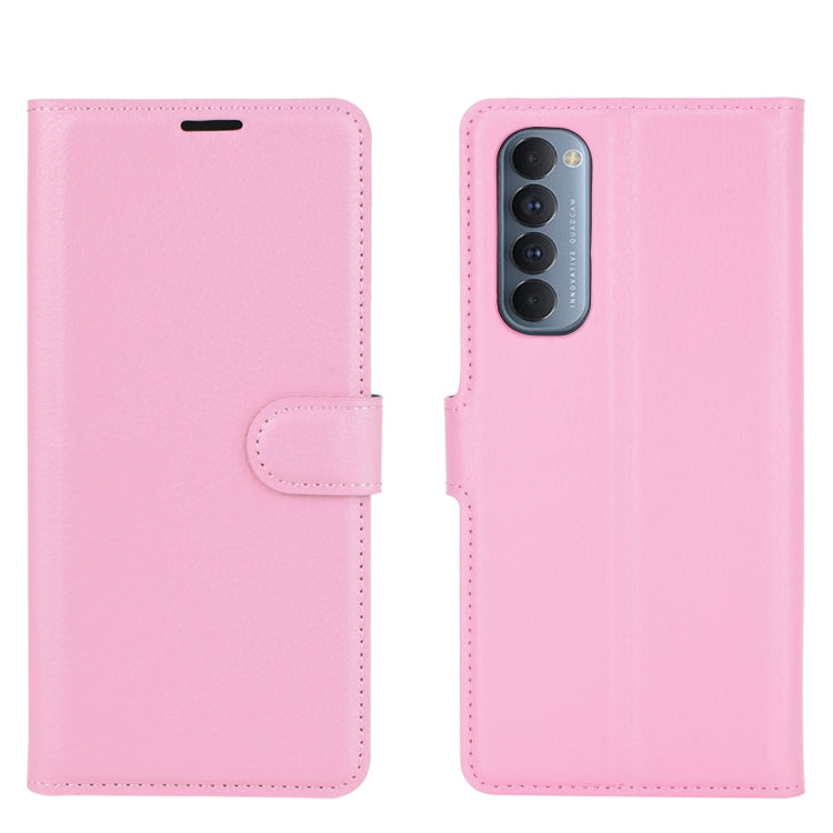 For OPPO Reno4 Pro 4G Litchi Texture Horizontal Flip Protective Case with Holder & Card Slots & Wallet