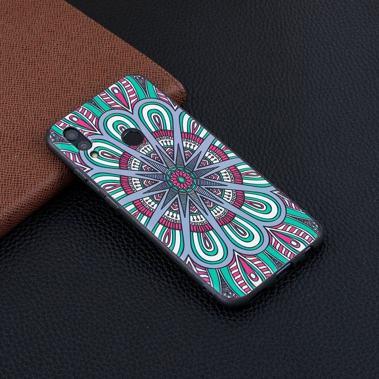 Embossment Patterned TPU Soft Case for Huawei Honor 10 Lite / P Smart 2019