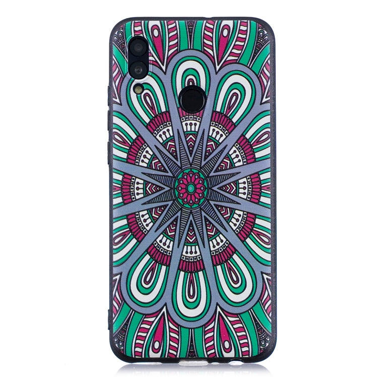 Embossment Patterned TPU Soft Case for Huawei Honor 10 Lite / P Smart 2019