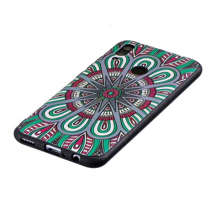 Embossment Patterned TPU Soft Case for Huawei Honor 10 Lite / P Smart 2019