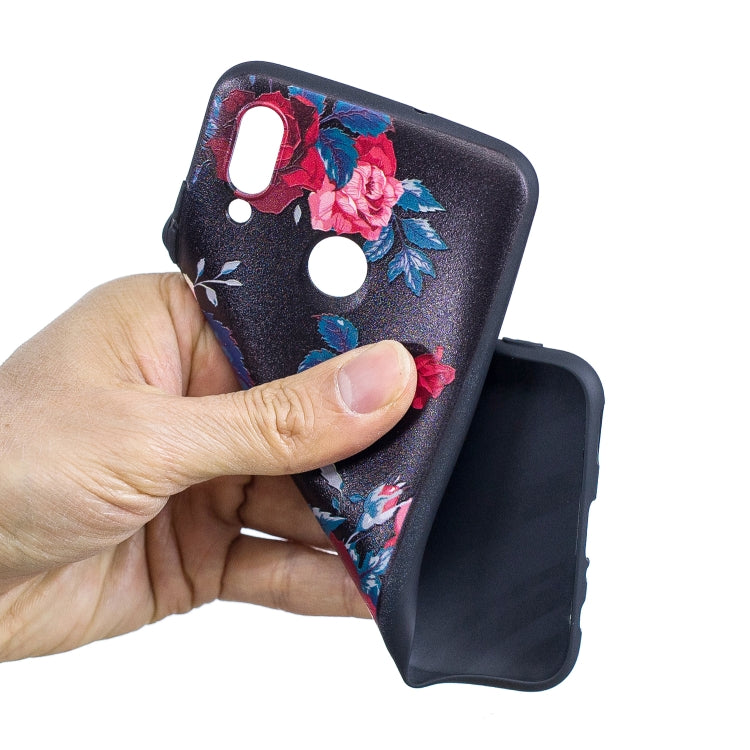 Embossment Patterned TPU Soft Case for Huawei Honor 10 Lite / P Smart 2019