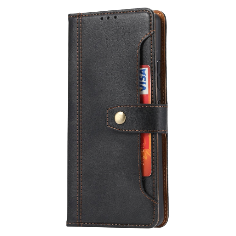 For Samsung Galaxy A42 Calf Texture Double Fold Clasp Horizontal Flip Leather Case with Photo Frame & Holder & Card Slots & Wallet