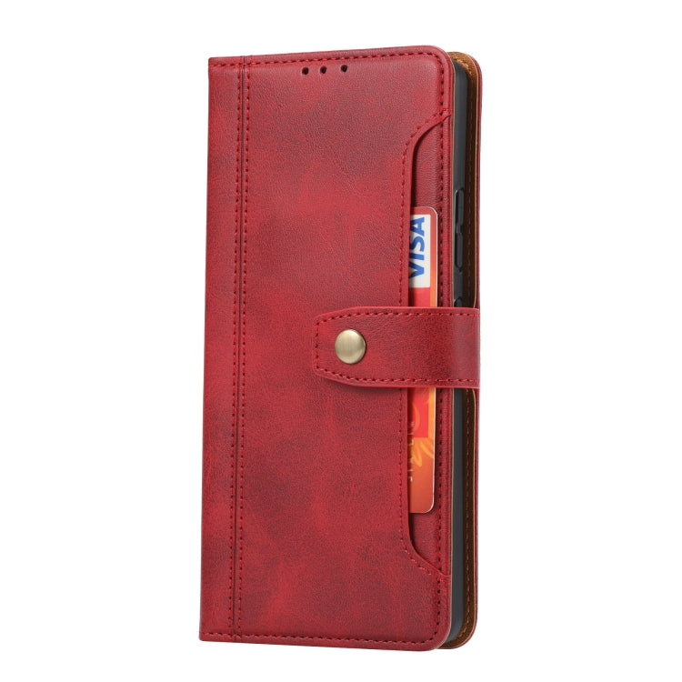 For Samsung Galaxy A42 Calf Texture Double Fold Clasp Horizontal Flip Leather Case with Photo Frame & Holder & Card Slots & Wallet