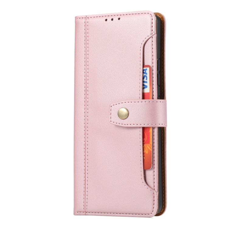 For Samsung Galaxy A42 Calf Texture Double Fold Clasp Horizontal Flip Leather Case with Photo Frame & Holder & Card Slots & Wallet