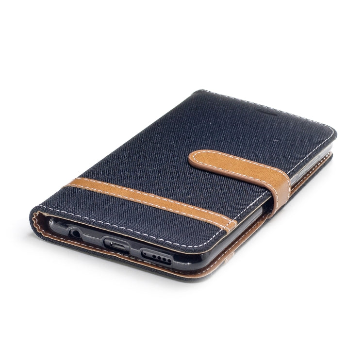 Color Matching Denim Texture Leather Case for Huawei Honor 7X, with Holder & Card Slots & Wallet & Lanyard