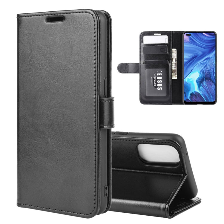 For OPPO Reno4 4G R64 Texture Single Horizontal Flip Protective Case with Holder & Card Slots & Wallet& Photo Frame