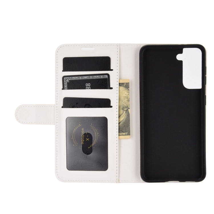 For Samsung Galaxy S21 5G R64 Texture Single Horizontal Flip Protective Case with Holder & Card Slots & Wallet& Photo Frame