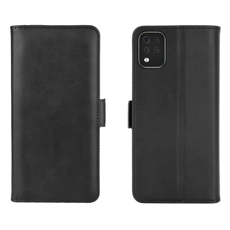 For LG K42 Dual-side Magnetic Buckle Horizontal Flip Leather Case with Holder & Card Slots & Wallet