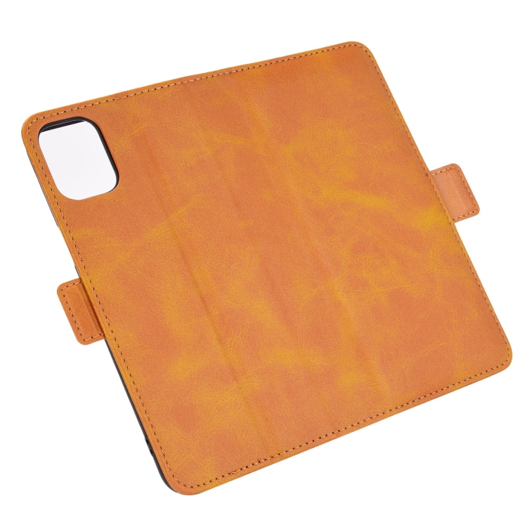 For LG K42 Dual-side Magnetic Buckle Horizontal Flip Leather Case with Holder & Card Slots & Wallet