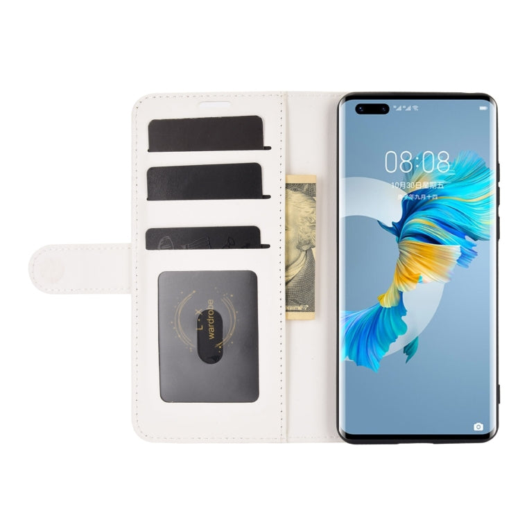For Huawei Mate 40 Pro R64 Texture Single Horizontal Flip Protective Case with Holder & Card Slots & Wallet& Photo Frame