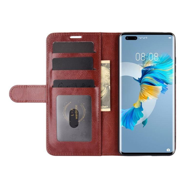 For Huawei Mate 40 Pro R64 Texture Single Horizontal Flip Protective Case with Holder & Card Slots & Wallet& Photo Frame