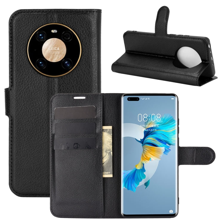 For Huawei Mate 40 Pro Litchi Texture Horizontal Flip Protective Case with Holder & Card Slots & Wallet