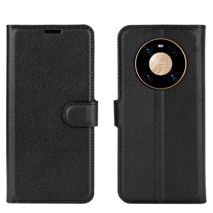 For Huawei Mate 40 Pro Litchi Texture Horizontal Flip Protective Case with Holder & Card Slots & Wallet