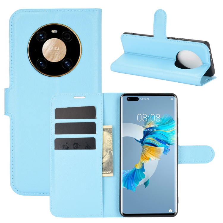 For Huawei Mate 40 Pro Litchi Texture Horizontal Flip Protective Case with Holder & Card Slots & Wallet