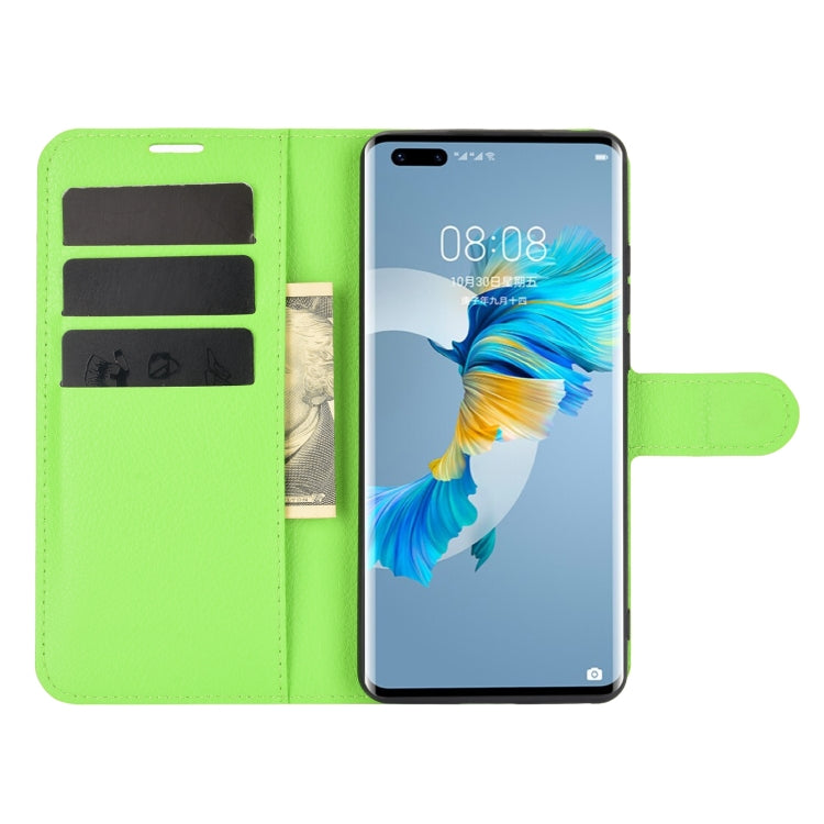 For Huawei Mate 40 Pro Litchi Texture Horizontal Flip Protective Case with Holder & Card Slots & Wallet